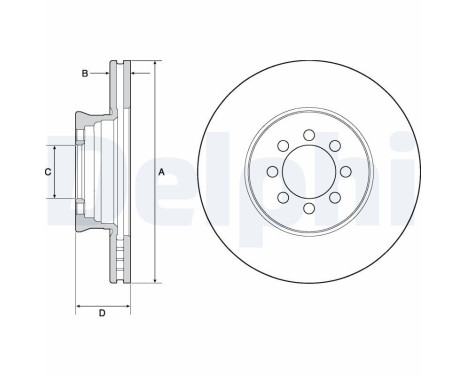 Brake Disc BG4679C Delphi