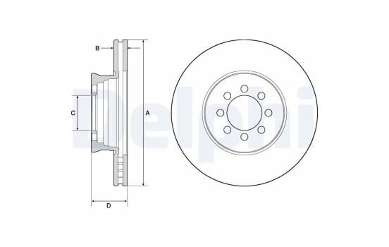 Brake Disc BG4679C Delphi
