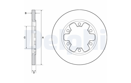 Brake Disc BG4680C Delphi