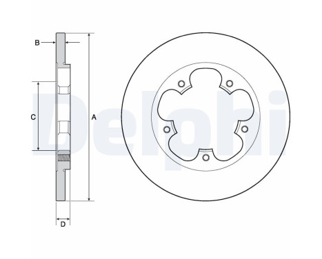 Brake Disc BG4681C Delphi