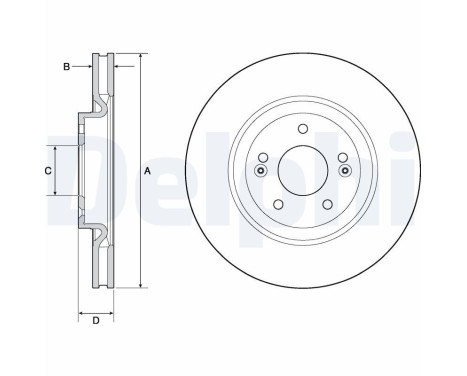 Brake Disc BG4683C Delphi