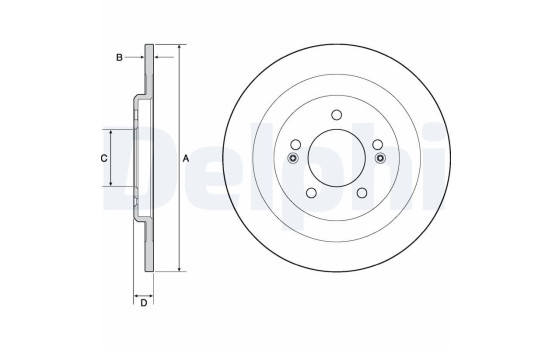 Brake Disc BG4688C Delphi