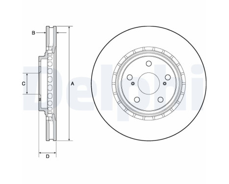 Brake Disc BG4691C Delphi