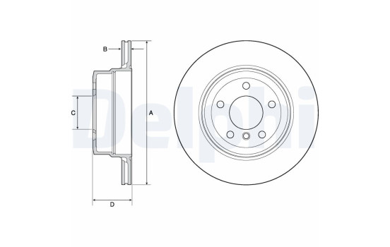 Brake Disc BG4695C Delphi