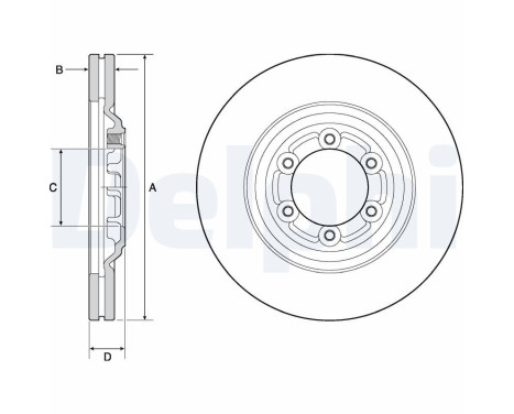 Brake Disc BG4697C Delphi