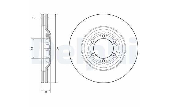 Brake Disc BG4697C Delphi