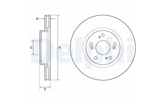 Brake Disc BG4698C Delphi