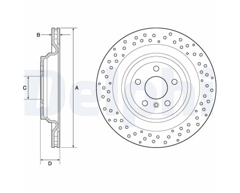 Brake Disc BG4699C Delphi