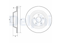 Brake Disc BG4703C Delphi