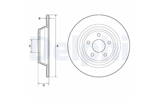 Brake Disc BG4703C Delphi
