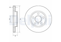 Brake Disc BG4704C Delphi