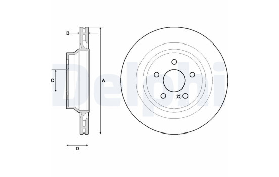 Brake Disc BG4705C Delphi