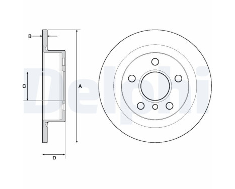 Brake Disc BG4706C Delphi