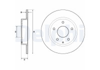 Brake Disc BG4707C Delphi