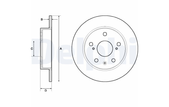 Brake Disc BG4709C Delphi