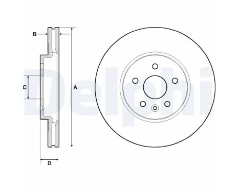 Brake Disc BG4710C Delphi