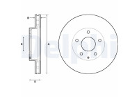 Brake Disc BG4712C Delphi