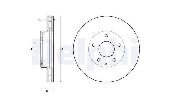 Brake Disc BG4712C Delphi