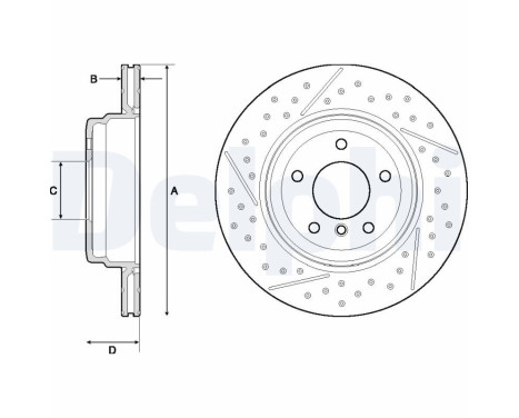 Brake Disc BG4714C Delphi