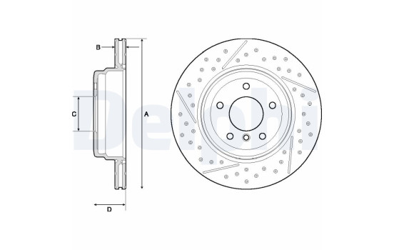 Brake Disc BG4714C Delphi