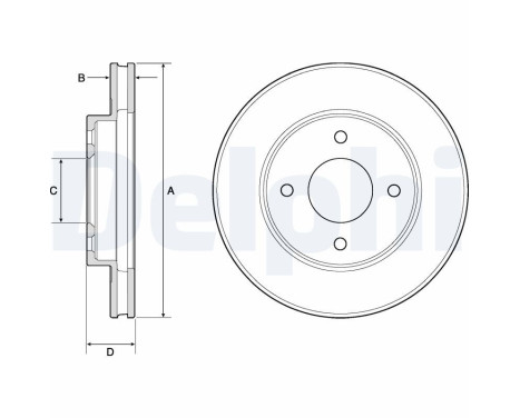 Brake Disc BG4742C Delphi