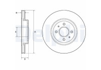 Brake Disc BG4743C Delphi