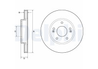 Brake Disc BG4745C Delphi