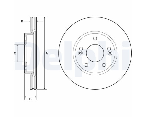 Brake Disc BG4745C Delphi