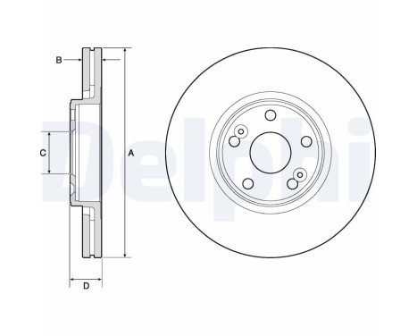 Brake Disc BG4746C Delphi