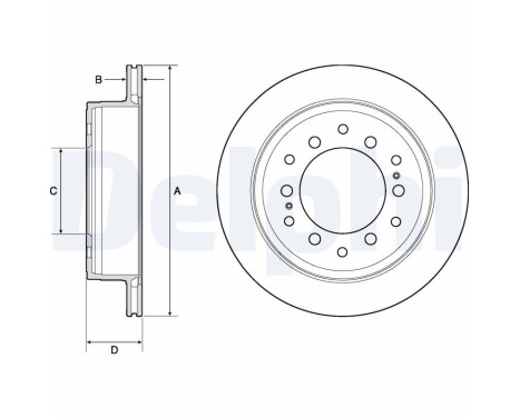 Brake Disc BG4747C Delphi