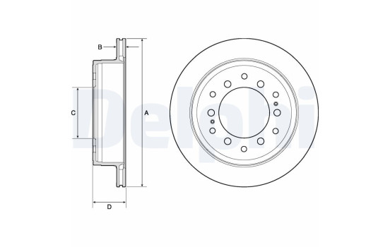 Brake Disc BG4747C Delphi