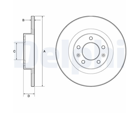 Brake Disc BG4748C Delphi