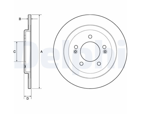 Brake Disc BG4749C Delphi