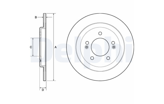 Brake Disc BG4749C Delphi
