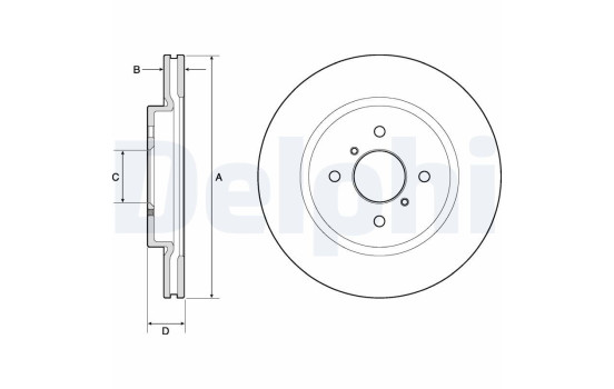 Brake Disc BG4750C Delphi