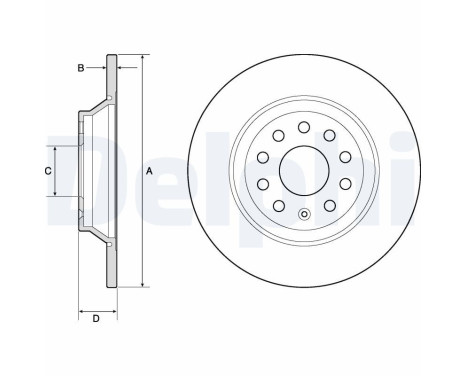 Brake Disc BG4751C Delphi