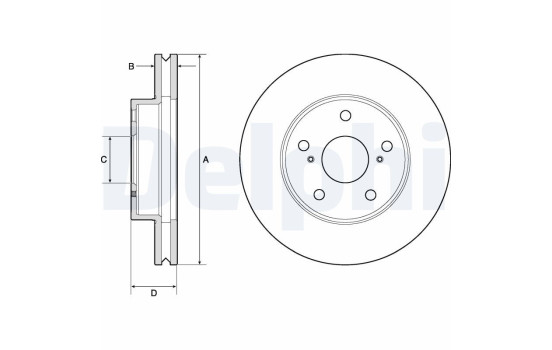 Brake Disc BG4758C Delphi