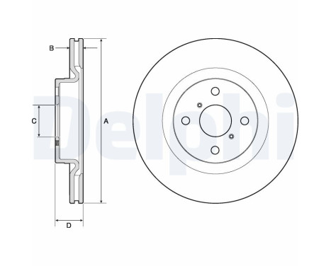 Brake Disc BG4762C Delphi