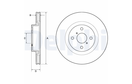 Brake Disc BG4762C Delphi