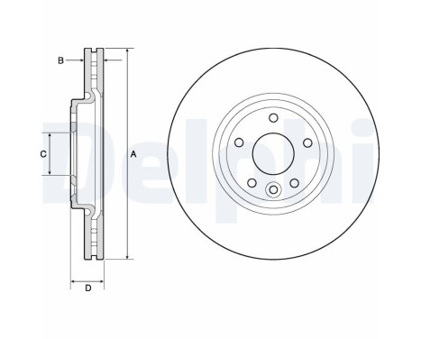 Brake Disc BG4765C Delphi