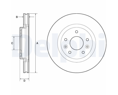 Brake Disc BG4770C Delphi