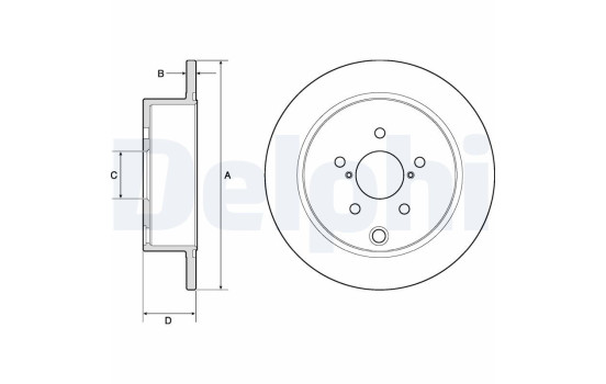Brake Disc BG4776C Delphi