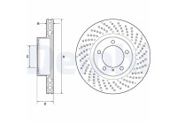 Brake disc BG4781C Delphi
