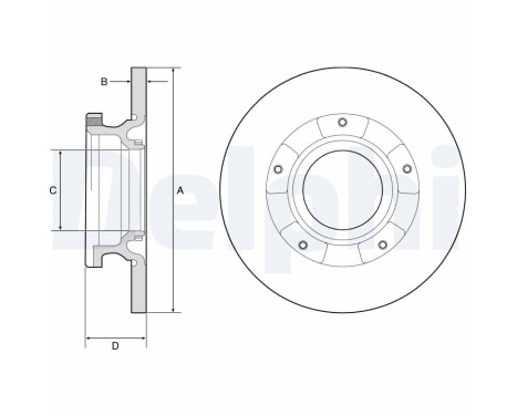 Brake Disc BG4784C Delphi