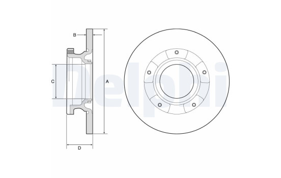 Brake Disc BG4784C Delphi