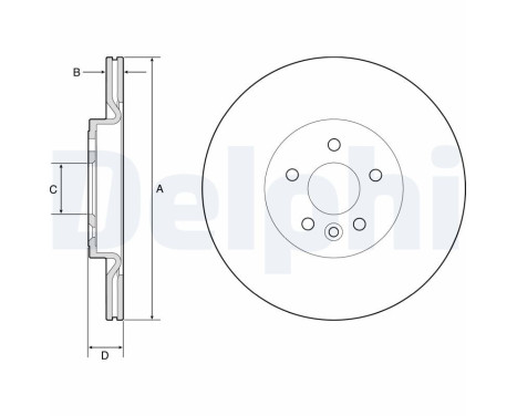 Brake Disc BG4786C Delphi