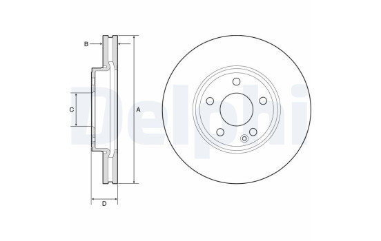 Brake Disc BG4788C Delphi
