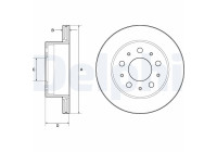 Brake disc BG4796C Delphi