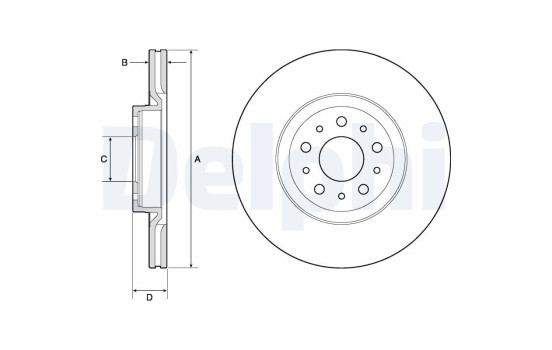 Brake Disc BG4797C Delphi
