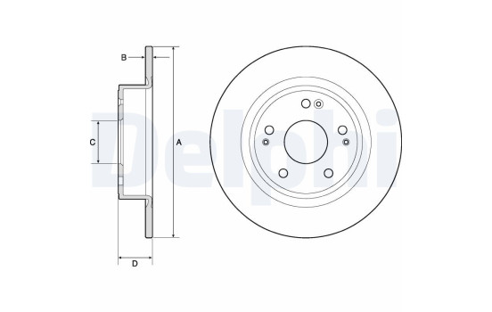 Brake Disc BG4801C Delphi
